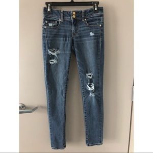 AE distressed skinny jeans
